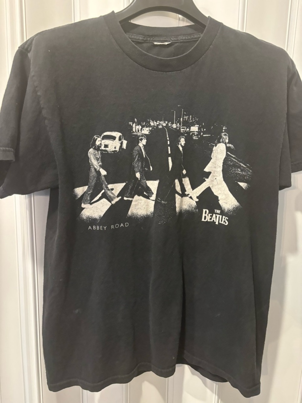 The Beatles Abbey Road Graphic T-Shirt - Black Size Large